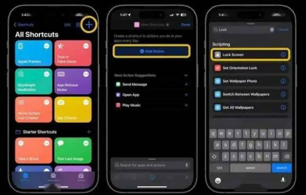 大姚苹果14锁屏维修店分享iPhone14升级iOS16.4后如何创建锁屏快捷方式 