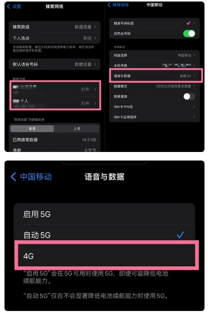 大姚苹果手机维修分享iPhone14如何切换4G/5G? iPhone14 5G网络切换方法 