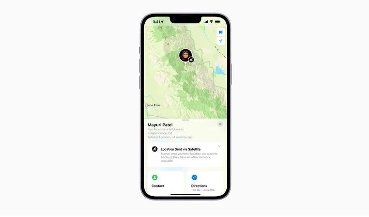 大姚苹果14维修分享iPhone14系列中 FindMy功能通过卫星分享位置方法教程 